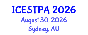 International Conference on Ecotourism, Sustainable Tourism and Protected Areas (ICESTPA) August 30, 2026 - Sydney, Australia