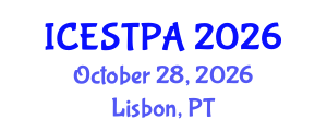 International Conference on Ecotourism, Sustainable Tourism and Protected Areas (ICESTPA) October 28, 2026 - Lisbon, Portugal