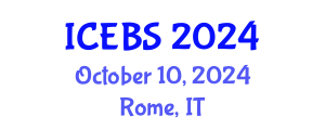 International Conference on Education and Behavioral Sciences (ICEBS) October 10, 2024 - Rome, Italy