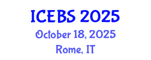 International Conference on Education and Behavioral Sciences (ICEBS) October 18, 2025 - Rome, Italy