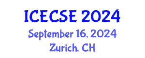 International Conference on Education and Communication Sciences (ICECSE) September 16, 2024 - Zurich, Switzerland