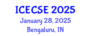 International Conference on Education and Communication Sciences (ICECSE) January 28, 2025 - Bengaluru, India