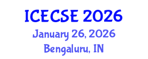 International Conference on Education and Communication Sciences (ICECSE) January 26, 2026 - Bengaluru, India International Conference on Education and Communication Sciences (ICECSE) January 26, 2026 - Bengaluru, India