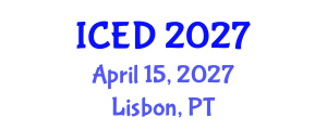 International Conference on Education and Development (ICED) April 15, 2027 - Lisbon, Portugal International Conference on Education and Development (ICED) April 15, 2027 - Lisbon, Portugal