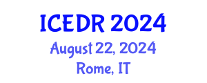 International Conference on Education and Development Research (ICEDR) August 22, 2024 - Rome, Italy