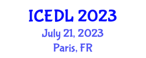 International Conference on Education and Distance Learning (ICEDL) July 21, 2023 - Paris, France International Conference on Education and Distance Learning (ICEDL) July 21, 2023 - Paris, France