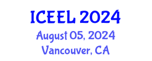 International Conference on Education and E-Learning (ICEEL) August 05, 2024 - Vancouver, Canada