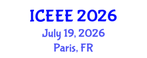 International Conference on Education and Educational Engineering (ICEEE) July 19, 2026 - Paris, France