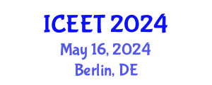 International Conference on Education and Educational Technology (ICEET) May 16, 2024 - Berlin, Germany