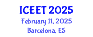 International Conference on Education and Educational Technology (ICEET) February 11, 2025 - Barcelona, Spain