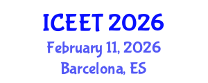 International Conference on Education and Educational Technology (ICEET) February 11, 2026 - Barcelona, Spain