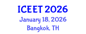 International Conference on Education and Educational Technology (ICEET) January 18, 2026 - Bangkok, Thailand