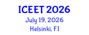 International Conference on Education and Educational Technology (ICEET) July 19, 2026 - Helsinki, Finland