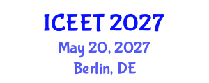 International Conference on Education and Educational Technology (ICEET) May 20, 2027 - Berlin, Germany International Conference on Education and Educational Technology (ICEET) May 20, 2027 - Berlin, Germany
