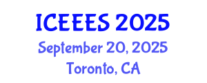 International Conference on Education and Effective Education Systems (ICEEES) September 20, 2025 - Toronto, Canada