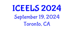 International Conference on Education and Effective Learning Strategies (ICEELS) September 19, 2024 - Toronto, Canada