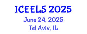 International Conference on Education and Effective Learning Strategies (ICEELS) June 24, 2025 - Tel Aviv, Israel