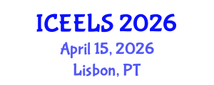 International Conference on Education and Effective Learning Strategies (ICEELS) April 15, 2026 - Lisbon, Portugal