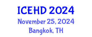 International Conference on Education and Human Development (ICEHD) November 25, 2024 - Bangkok, Thailand