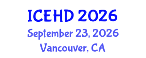 International Conference on Education and Human Development (ICEHD) September 23, 2026 - Vancouver, Canada