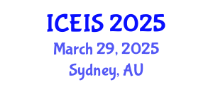International Conference on Education and Information Sciences (ICEIS) March 29, 2025 - Sydney, Australia