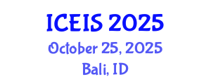 International Conference on Education and Information Sciences (ICEIS) October 25, 2025 - Bali, Indonesia