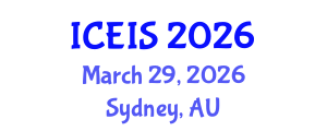 International Conference on Education and Information Sciences (ICEIS) March 29, 2026 - Sydney, Australia