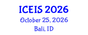 International Conference on Education and Information Sciences (ICEIS) October 25, 2026 - Bali, Indonesia