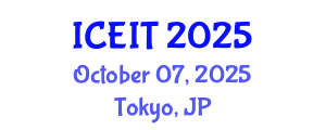 International Conference on Education and Information Technology (ICEIT) October 07, 2025 - Tokyo, Japan