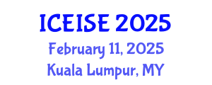 International Conference on Education and Instructional Systems Engineering (ICEISE) February 11, 2025 - Kuala Lumpur, Malaysia