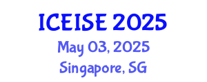 International Conference on Education and Instructional Systems Engineering (ICEISE) May 03, 2025 - Singapore, Singapore