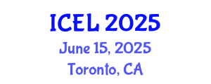 International Conference on Education and Learning (ICEL) June 15, 2025 - Toronto, Canada