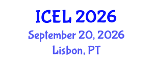 International Conference on Education and Learning (ICEL) September 20, 2026 - Lisbon, Portugal