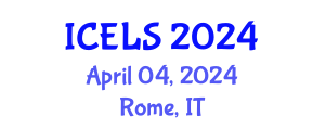International Conference on Education and Learning Sciences (ICELS) April 04, 2024 - Rome, Italy