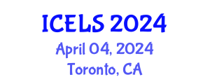 International Conference on Education and Learning Sciences (ICELS) April 04, 2024 - Toronto, Canada