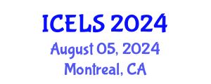 International Conference on Education and Learning Sciences (ICELS) August 05, 2024 - Montreal, Canada