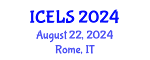 International Conference on Education and Learning Sciences (ICELS) August 22, 2024 - Rome, Italy