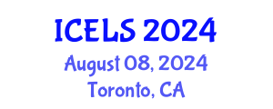 International Conference on Education and Learning Sciences (ICELS) August 08, 2024 - Toronto, Canada