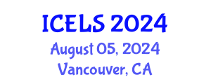 International Conference on Education and Learning Sciences (ICELS) August 05, 2024 - Vancouver, Canada