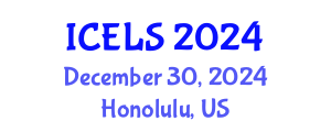 International Conference on Education and Learning Sciences (ICELS) December 30, 2024 - Honolulu, United States