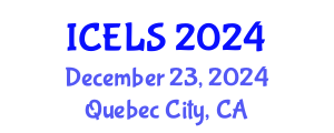 International Conference on Education and Learning Sciences (ICELS) December 23, 2024 - Quebec City, Canada