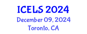 International Conference on Education and Learning Sciences (ICELS) December 09, 2024 - Toronto, Canada