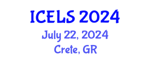 International Conference on Education and Learning Sciences (ICELS) July 22, 2024 - Crete, Greece