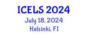 International Conference on Education and Learning Sciences (ICELS) July 18, 2024 - Helsinki, Finland