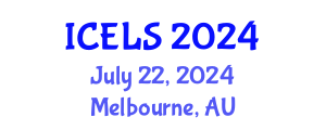 International Conference on Education and Learning Sciences (ICELS) July 22, 2024 - Melbourne, Australia