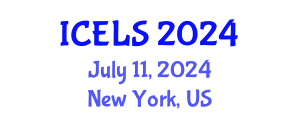 International Conference on Education and Learning Sciences (ICELS) July 11, 2024 - New York, United States