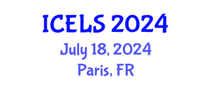 International Conference on Education and Learning Sciences (ICELS) July 18, 2024 - Paris, France