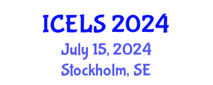 International Conference on Education and Learning Sciences (ICELS) July 15, 2024 - Stockholm, Sweden