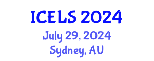 International Conference on Education and Learning Sciences (ICELS) July 29, 2024 - Sydney, Australia
