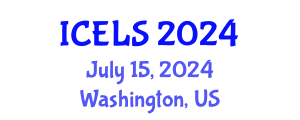 International Conference on Education and Learning Sciences (ICELS) July 15, 2024 - Washington, United States